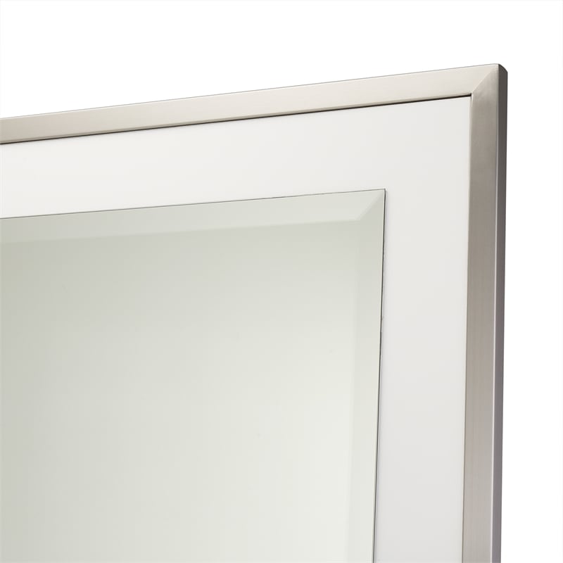 Michael Amini Marquee 8-Drawer Dresser with Mirror in Cloud White