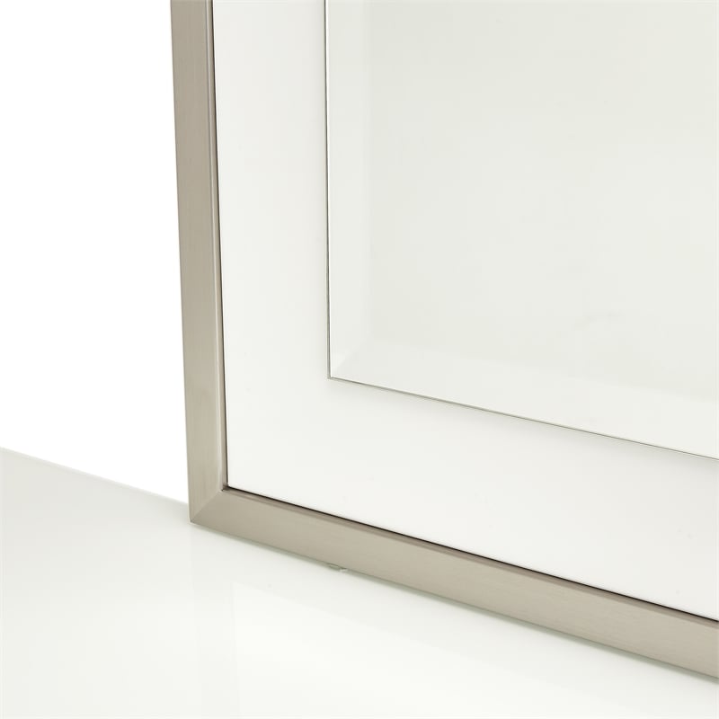 Michael Amini Marquee 8-Drawer Dresser with Mirror in Cloud White