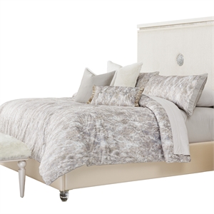 Michael Amini Odessa 6-Piece Queen Comforter Set - Mist