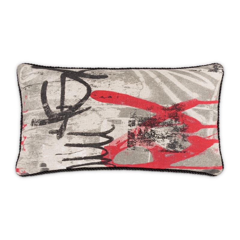 Michael Amini Uptown Downtown Robo Oblong Throw Pillow Natural/Firefly Set of 2