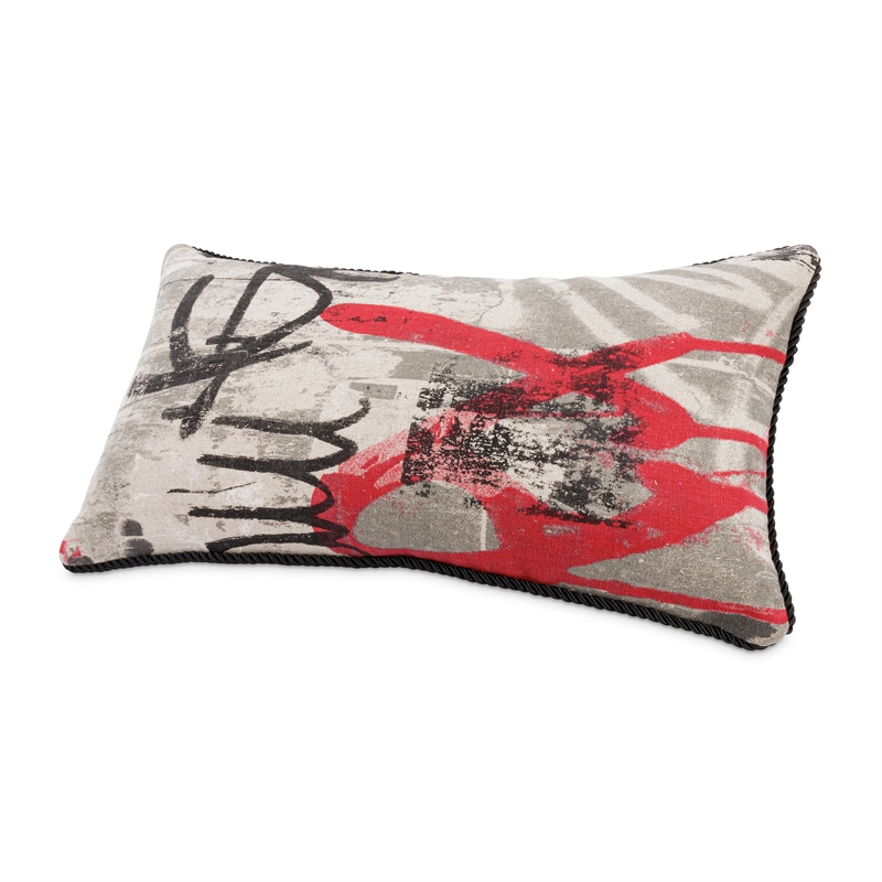 Michael Amini Uptown Downtown Robo Oblong Throw Pillow Natural/Firefly Set of 2
