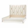 Michael Amini La Rachelle Eastern King Panel Bed in Champagne Ivory & Chardonnay