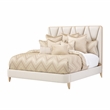 Michael Amini La Rachelle Queen Panel Bed - Champagne Ivory/Chardonnay