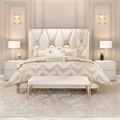 Michael Amini La Rachelle 2-Drawer Nightstand - Champagne Ivory