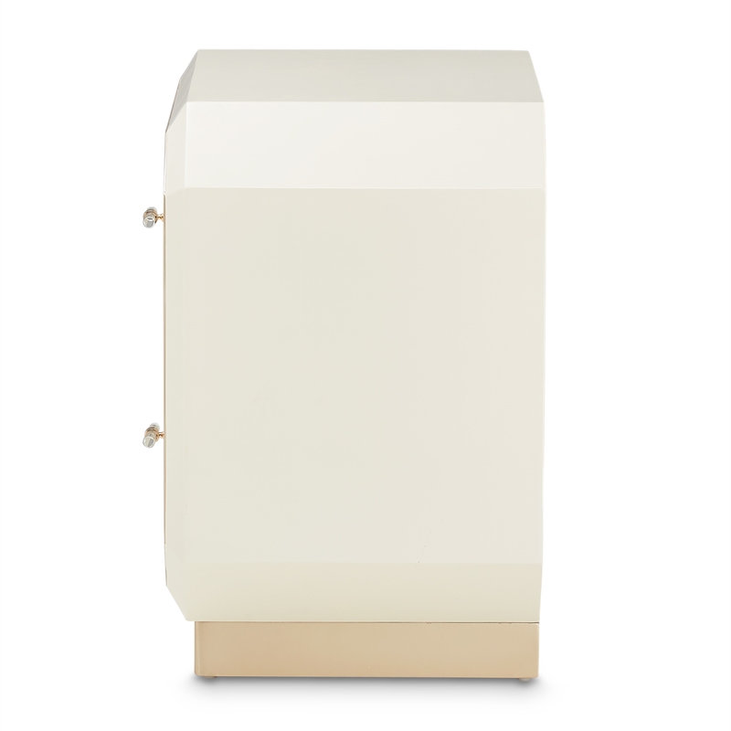 Michael Amini La Rachelle 2-Drawer Nightstand - Champagne Ivory