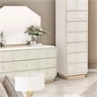 Michael Amini La Rachelle 9-Drawer Dresser with Mirror - Champagne