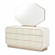 Michael Amini La Rachelle 9-Drawer Dresser with Mirror - Champagne