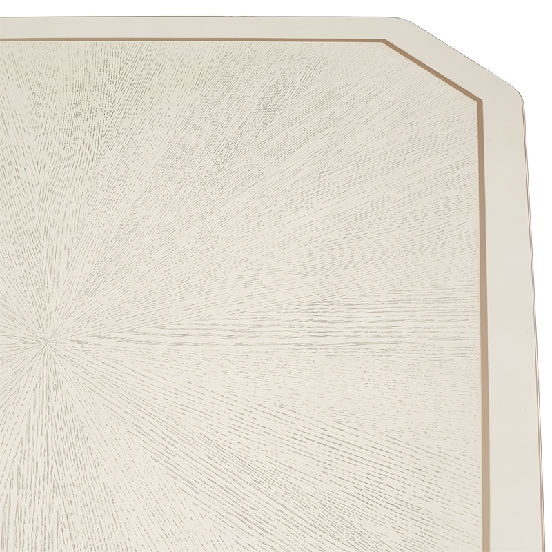 Michael Amini La Rachelle Rectangular Dining Table in Champagne