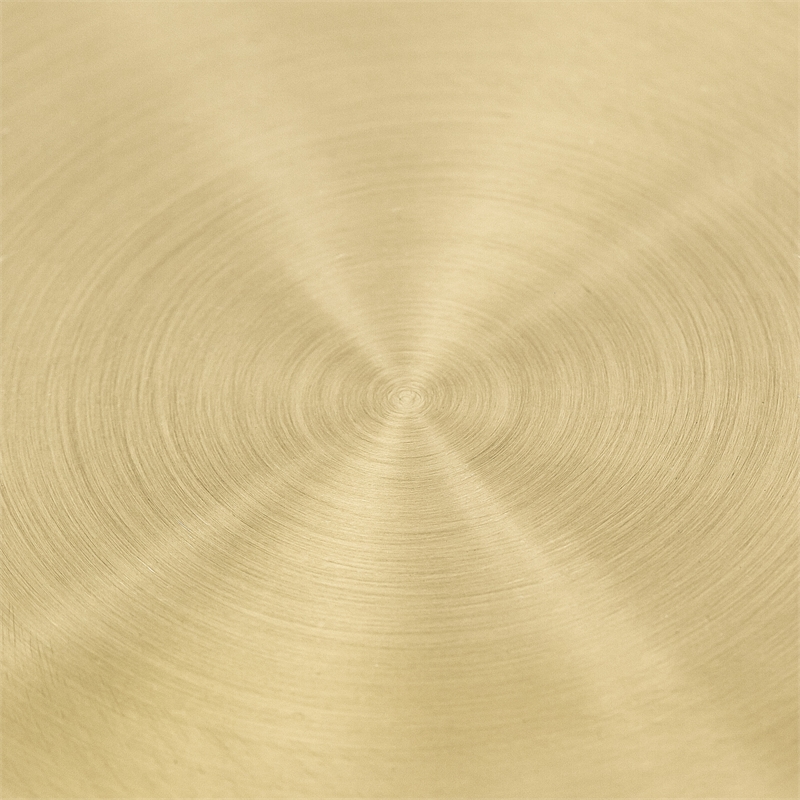 Michael Amini La Rachelle Round Dining Table with Glass Top - Chardonnay Gold