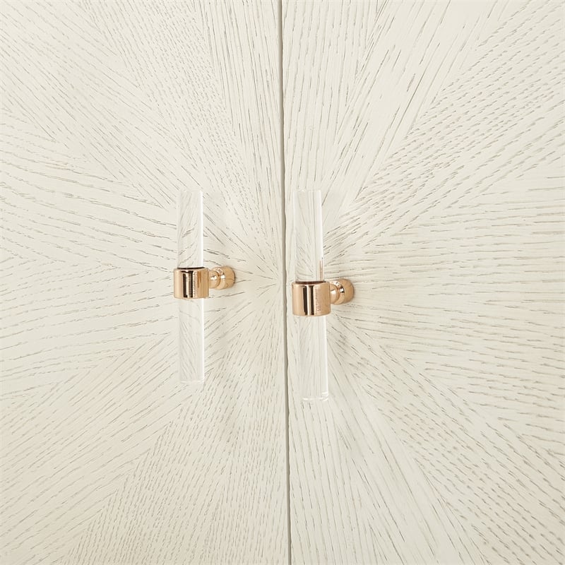Michael Amini La Rachelle Media Cabinet in Champagne