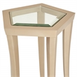 Michael Amini La Rachelle Chairside Table in Chardonnay Gold