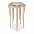 Michael Amini La Rachelle Chairside Table in Chardonnay Gold