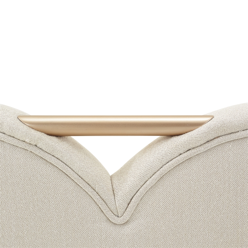 Michael Amini La Rachelle Dining Side Chair in Champagne Ivory Jacquard Set of 2