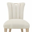 La Rachelle Dining Side Chair in Champagne Ivory Jacquard Set of 2