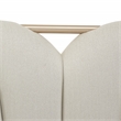 Michael Amini La Rachelle Dining Arm Chair in Champagne Ivory Jacquard Set of 2