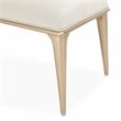 Michael Amini La Rachelle Bed Bench in Champagne Ivory/Chardonnay