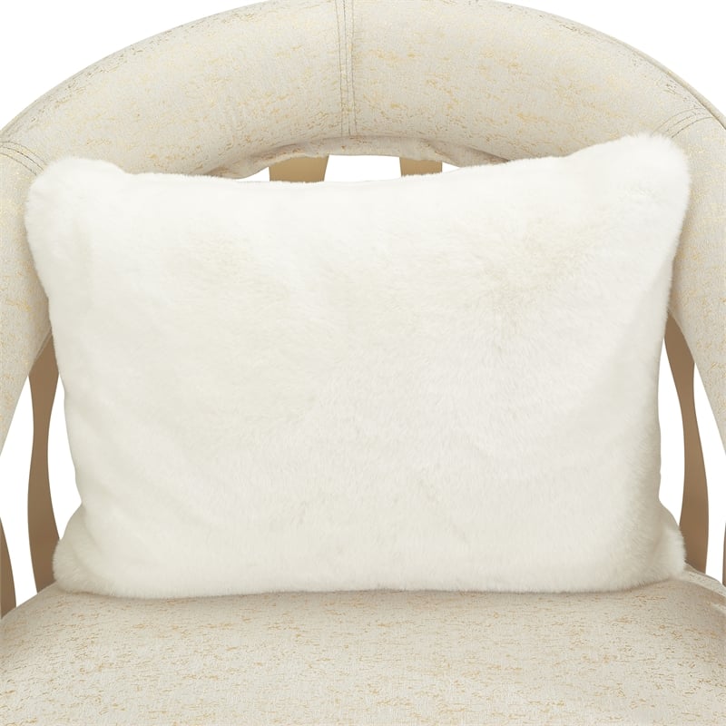 Michael Amini La Rachelle Flame Accent Chair in Gold Rush and Chardonnay Legs
