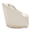 Michael Amini La Rachelle Swivel Accent Chair in Gold Rush and Chardonnay