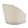Michael Amini La Rachelle Swivel Accent Chair in Gold Rush and Chardonnay