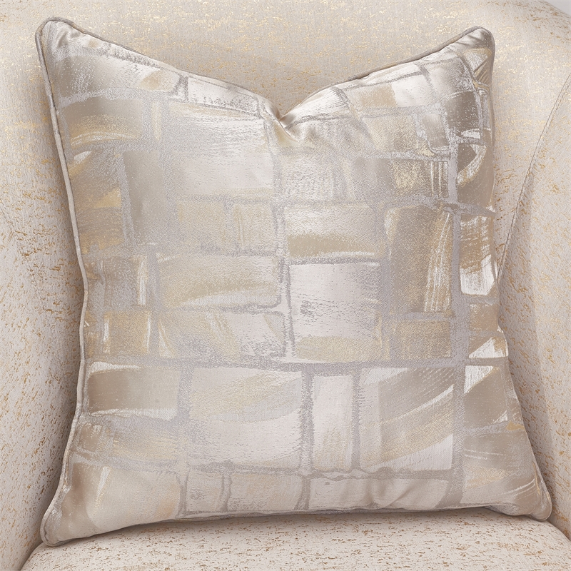 Michael Amini La Rachelle Swivel Accent Chair in Gold Rush and Chardonnay