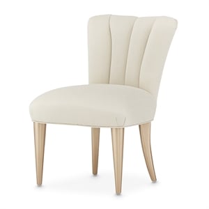 Michael Amini La Rachelle Vanity Chair in Champagne Ivory/Chardonnay