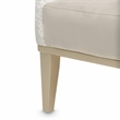 Michael Amini Yvette Accent Chair in Porcini Velvet and Champagne Wood Frame