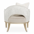 Michael Amini Yvette Accent Chair in Porcini Velvet and Champagne Wood Frame