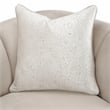 Michael Amini Yvette Chair and a Half in Porcini Velvet and Champagne Wood Frame