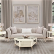 Michael Amini Yvette Sofa in Porcini Velvet and Champagne Wood Frame