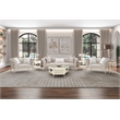 Michael Amini Yvette Sofa in Porcini Velvet and Champagne Wood Frame