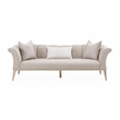 Michael Amini Yvette Sofa in Porcini Velvet and Champagne Wood Frame