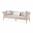 Michael Amini Yvette Sofa in Porcini Velvet and Champagne Wood Frame