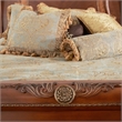 Cortina Cal. King Traditional Wood Sleigh Bed - Honey Walnut