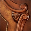 Cortina Cal. King Traditional Wood Sleigh Bed - Honey Walnut