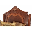 Michael Amini Cortina Eastern King Wood Sleigh Bed in Honey Walnut