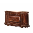 Michael Amini Cortina Wood Dresser and Mirror Set in Honey Walnut
