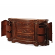 Michael Amini Cortina Wood Dresser and Mirror Set in Honey Walnut