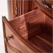 Cortina Traditional Wood Dresser with Mirror in Honey Walnut