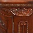 Cortina Traditional Wood Dresser with Mirror in Honey Walnut