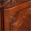 Cortina Traditional Wood Dresser with Mirror in Honey Walnut