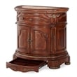 Michael Amini Cortina Wood Bedside Chest in Honey Walnut