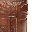 Michael Amini Cortina Wood Bedside Chest in Honey Walnut
