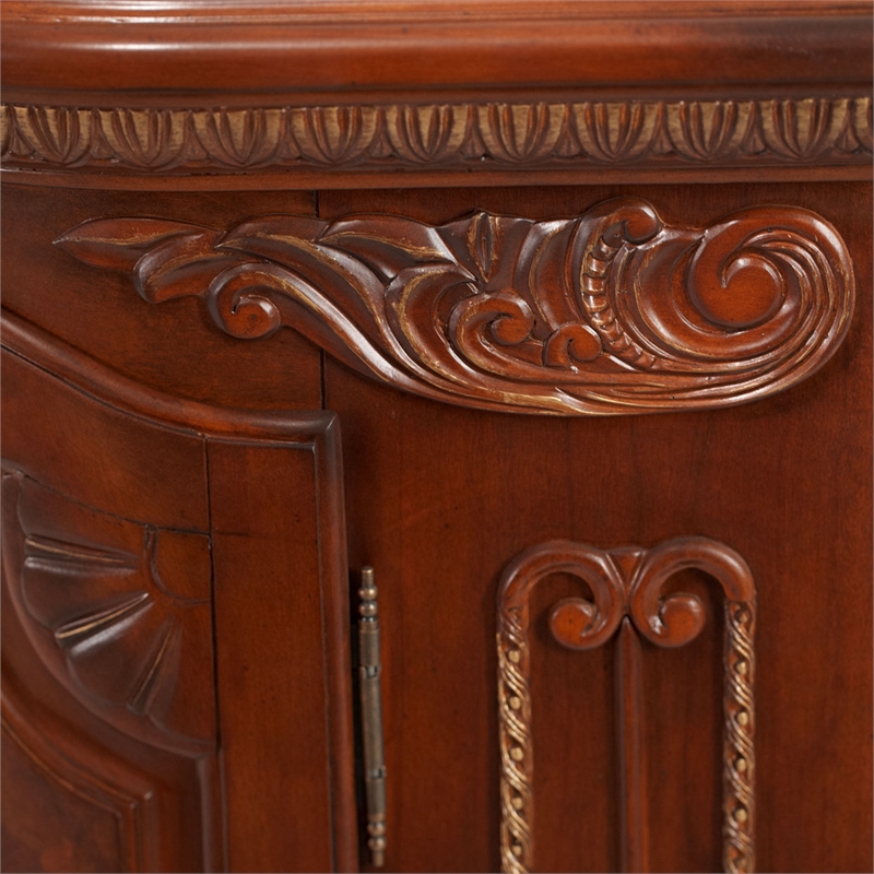 Michael Amini Cortina Wood Dresser in Honey Walnut