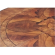 Michael Amini Villa Valencia Round Wood Dining Table - Classic Chestnut