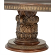 Michael Amini Villa Valencia Round Wood Dining Table - Classic Chestnut