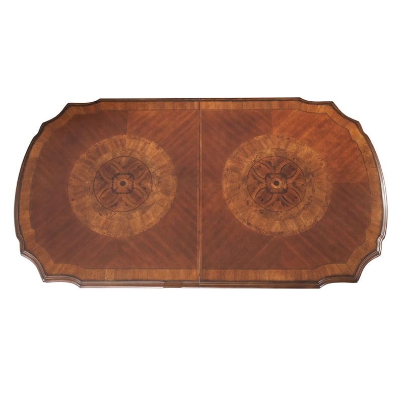 Michael Amini Villa Valencia Rectangular Wood Dining Table - Classic Chestnut