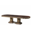 Michael Amini Villa Valencia Rectangular Wood Dining Table - Classic Chestnut