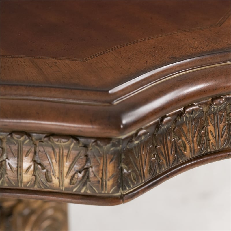 Michael Amini Villa Valencia Rectangular Wood Dining Table - Classic Chestnut