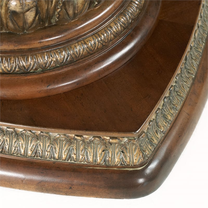 Michael Amini Villa Valencia Rectangular Wood Dining Table - Classic Chestnut