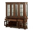 Michael Amini Villa Valencia China Cabinet with Lighting - Classic Chestnut